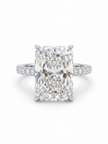 The Show-Stopping 6CT Radiant Cut Pavé Diamond Ring